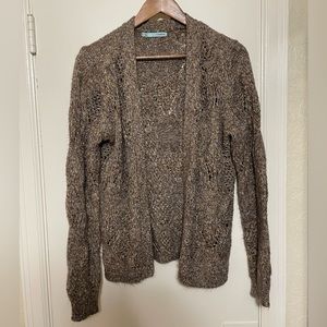 Brown with sparkles knit cardigan
